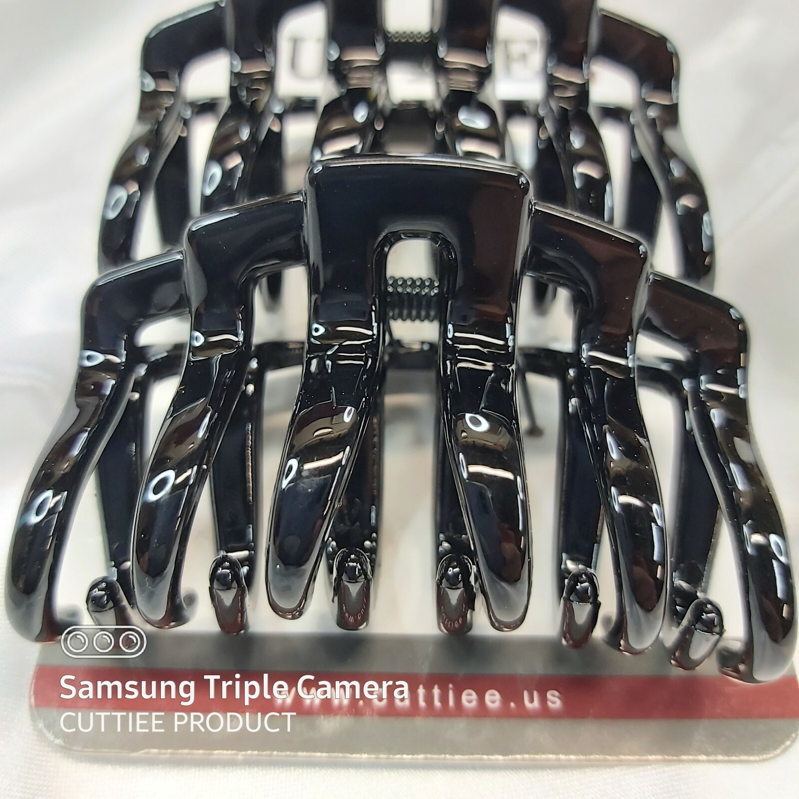Cuttiee #1327(2Pcs) 2Cds Lot Hair Jaw Claw Clip Medium(2.5in) High Quality