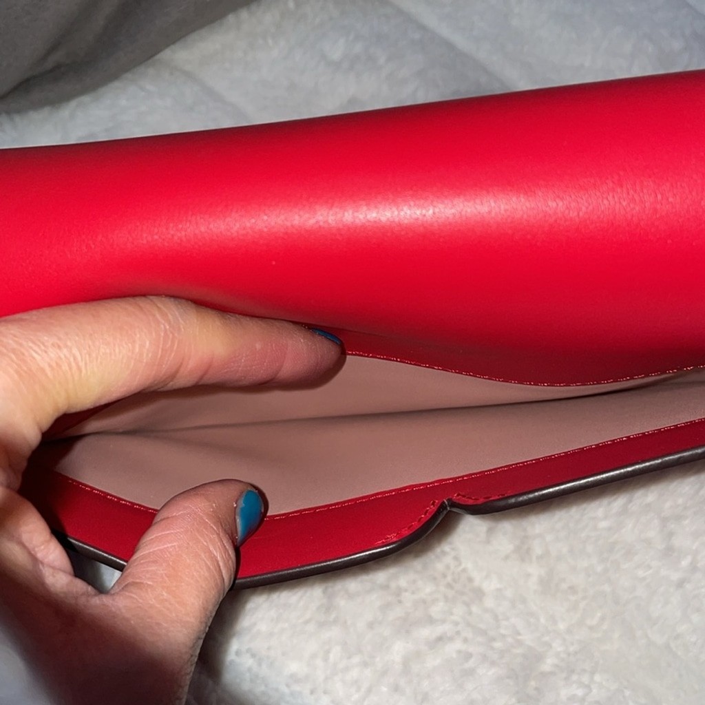 Leather handbag Kate Spade Red in Leather New without tags.