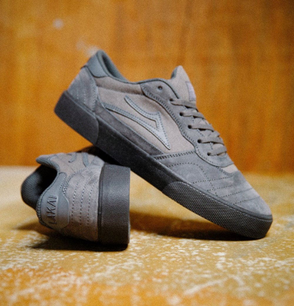 Lakai Cambridge Suede Skate Shoes Charcoal
