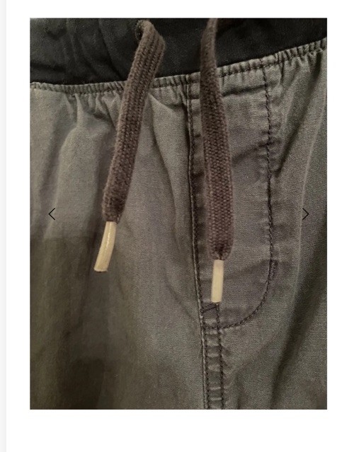 Old Navy Boy’s XXL 18 husky canvas casual elastic waist Cargo pant gray