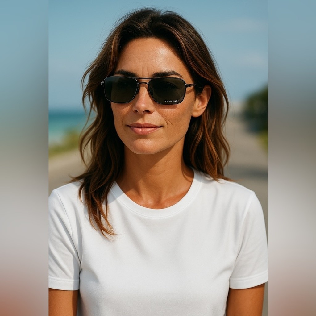 Tahari UV Protection Wire Frame Womens Sunglasses