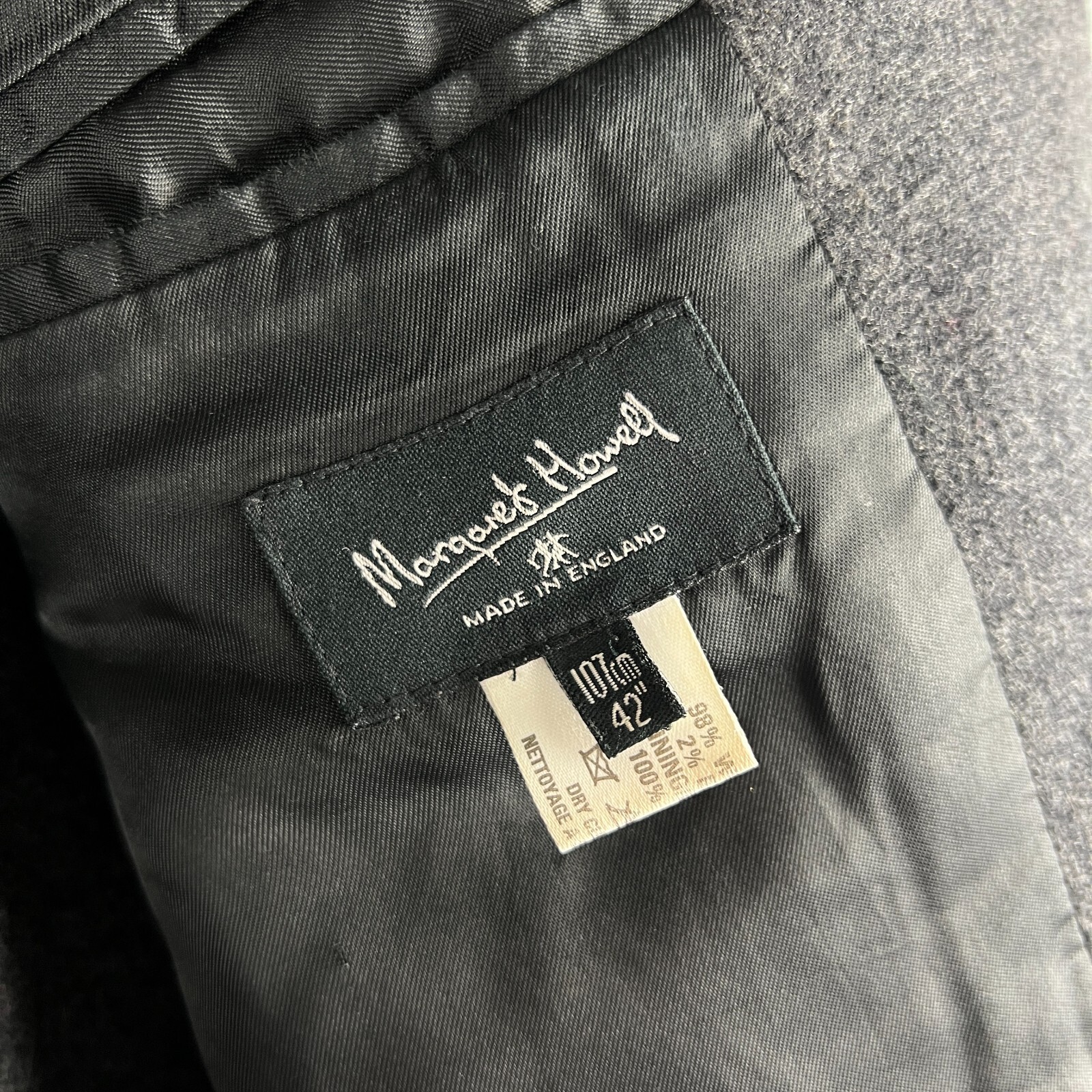 Vintage Margaret Howell Grey Jacket Wool Grey Mens 42″ 107cm Made In England