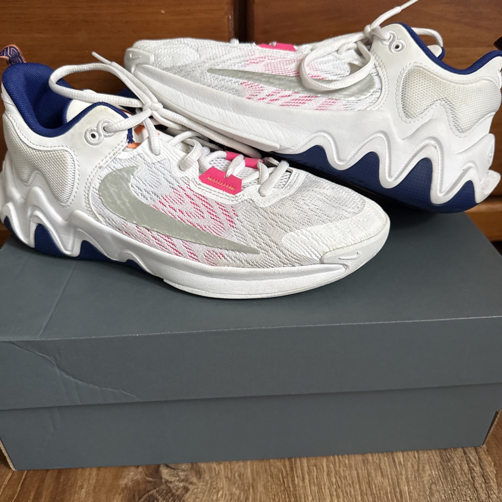 Size 6 – Nike Giannis Immortality 2 White Deep Royal