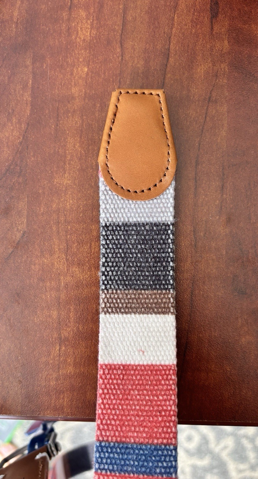 johnnie-O XXL Bowen Belt Multicolor Striped Adjustable Buckle Bandana Colorway
