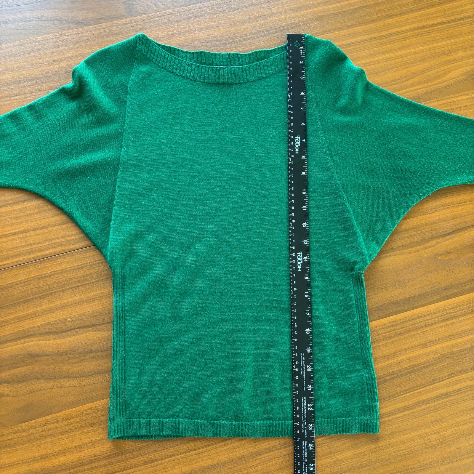 2010s The Limited Wool Blend Boat Neck Lightweight Knit Batwing Sweater Top XS