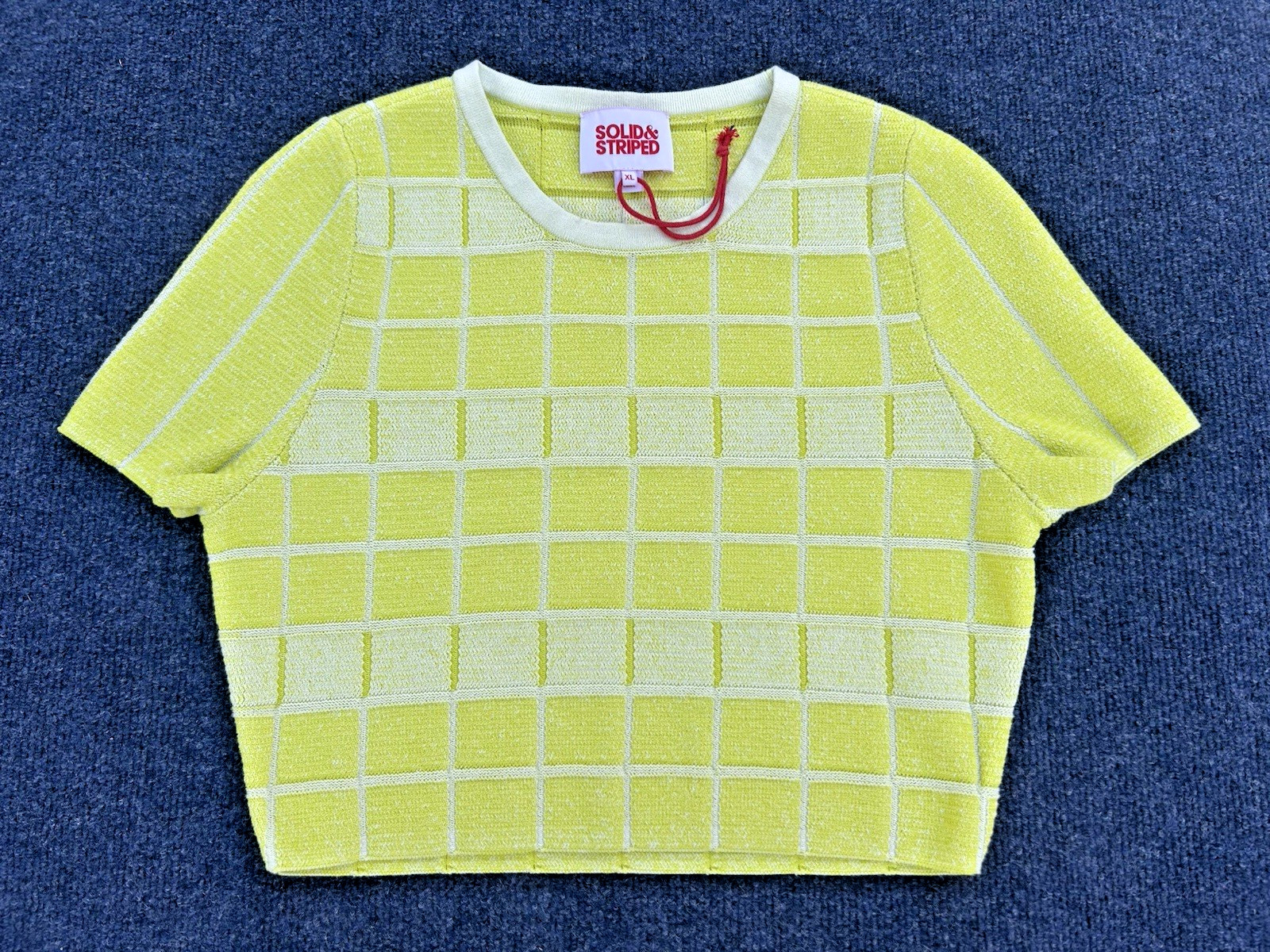 Solid & Striped The Cara Top in Pear & Marshmallow XL