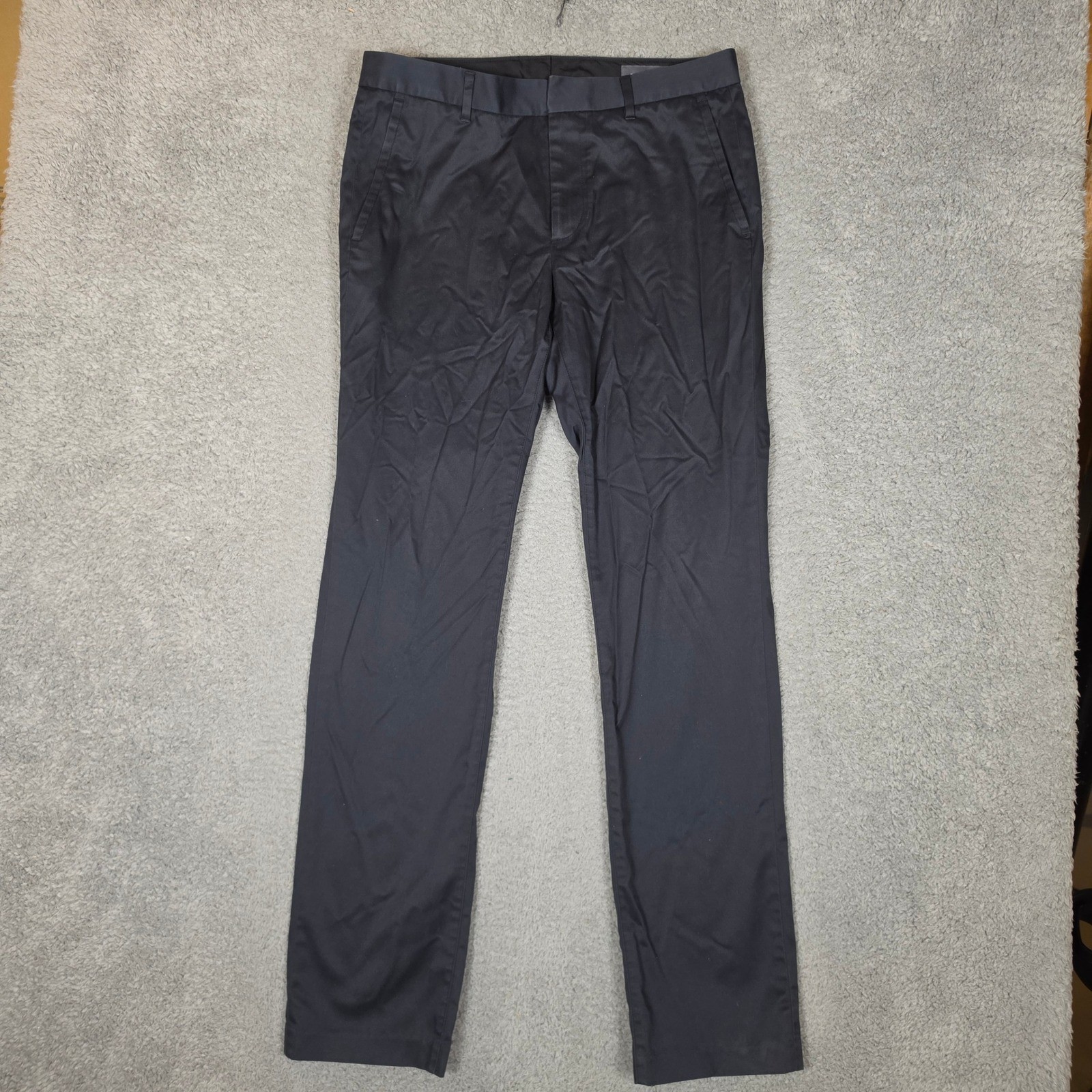 Bonobos Chino Pants Mens 33×32 Black Excellent Slim Fit Tuesday Stretch Trousers