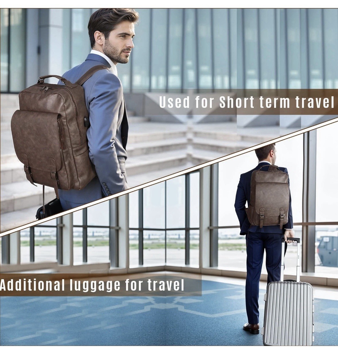 Laptop Backpack for Men Womne 15.6 Inch Waterproof Daily Purse Casual Carry On