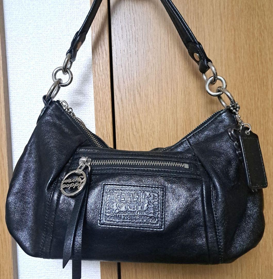 COACH Poppy Shoulder Bag Black