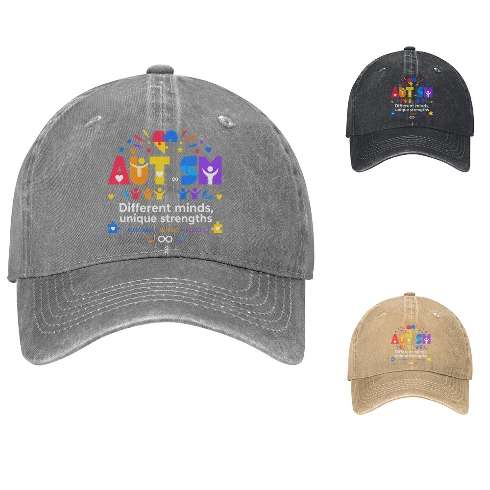 Different Minds Unique Strengths Baseball Cap Adjustable Dad Hat