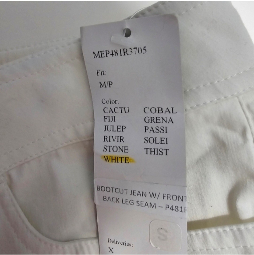 Lafayette 148 New York Bootcut White Minimalist Pants W/Front & Back Seam Sz 8
