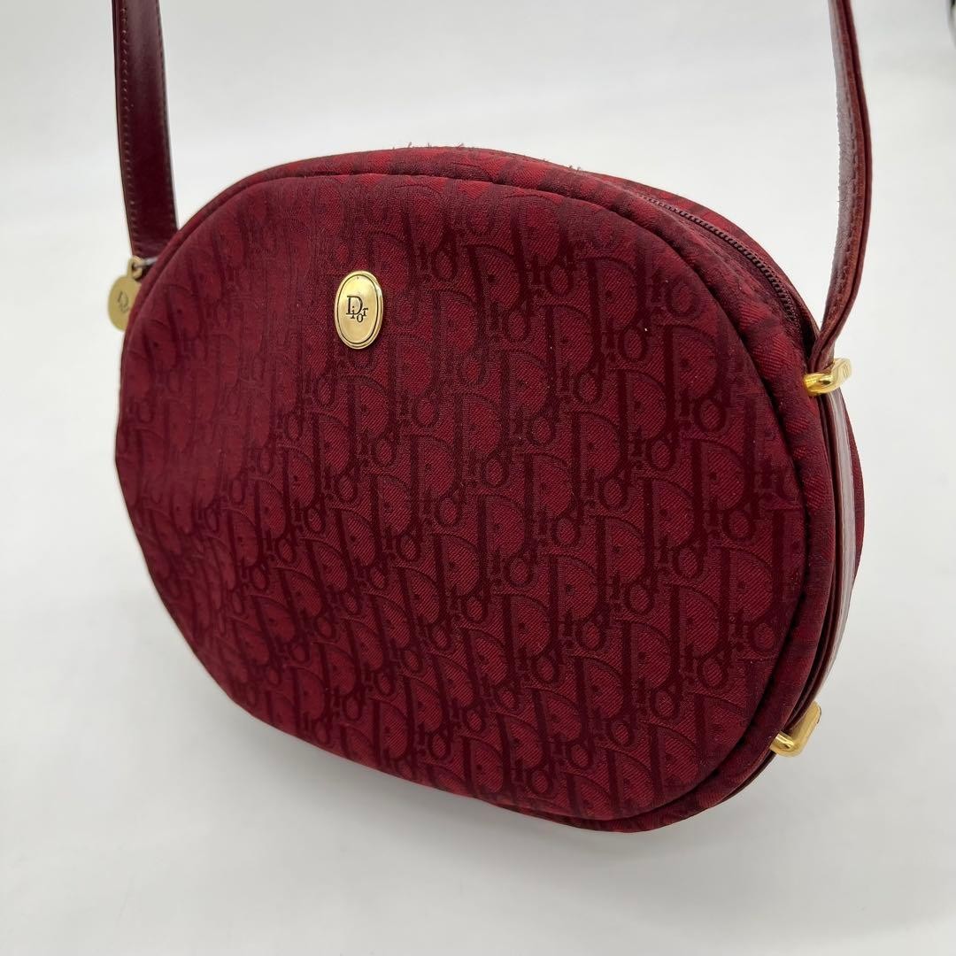 Christian Dior Bag Shoulder Trotter Pattern Logo Hardware Canvas