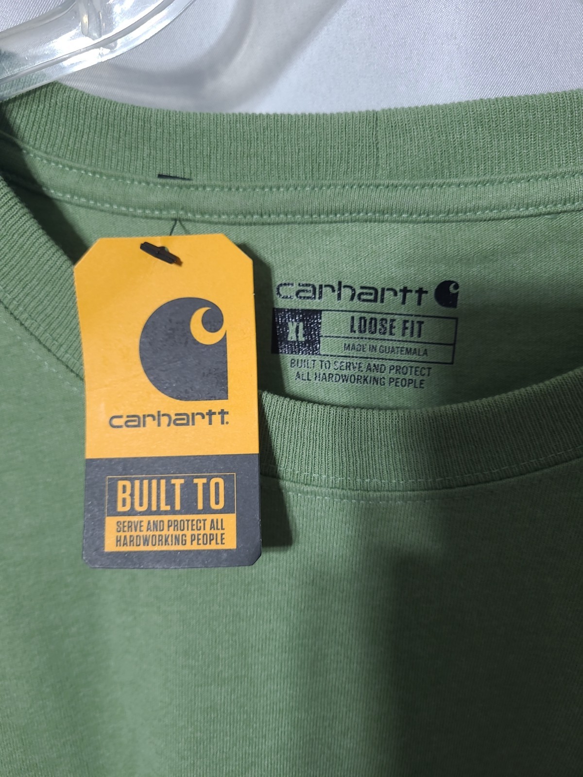 NWT Carhartt Men’s Loose Fit Heavyweight S/S Pocket T-Shirt Green K87 Sz XL