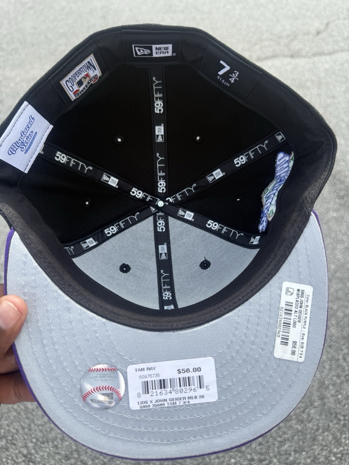 New Era John Geiger Tampa Bay Rays Misplaced Series 59fifty 7 3/4 Fitted Hat Cap