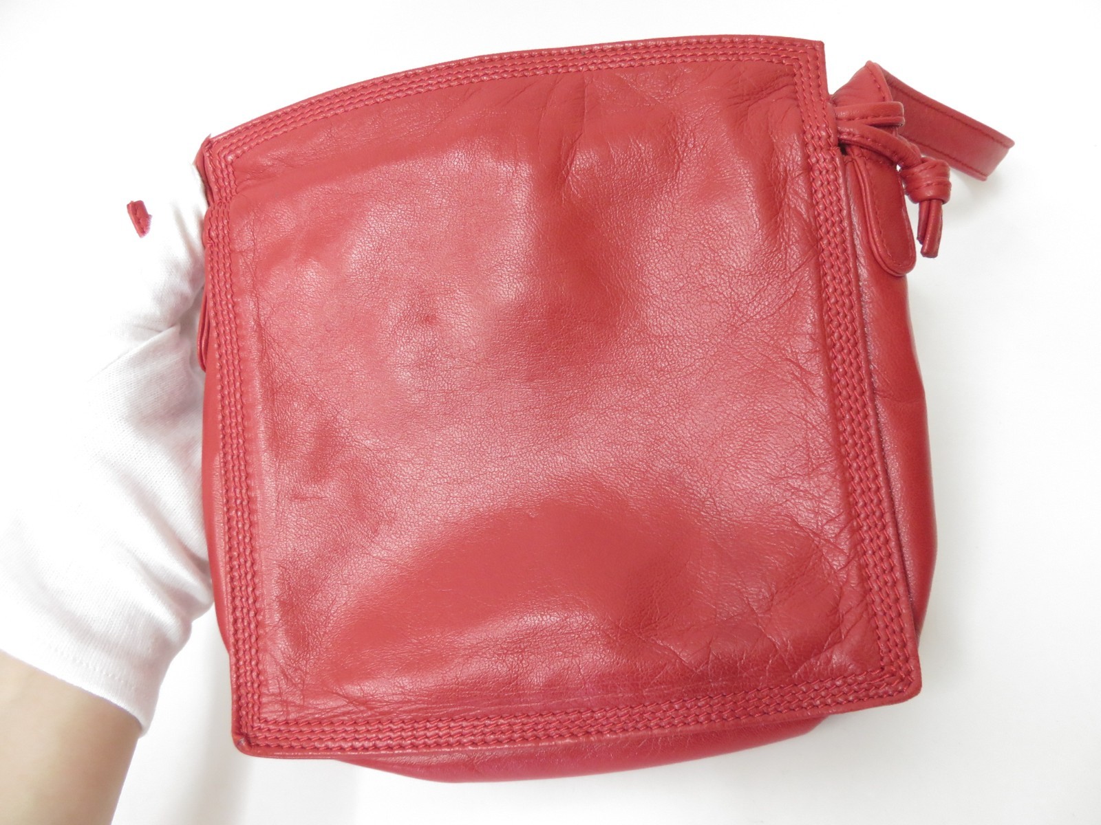 Authentic LOEWE Anagram Flamenco Lambskin Nappa Leather Shoulder Bag S#53675