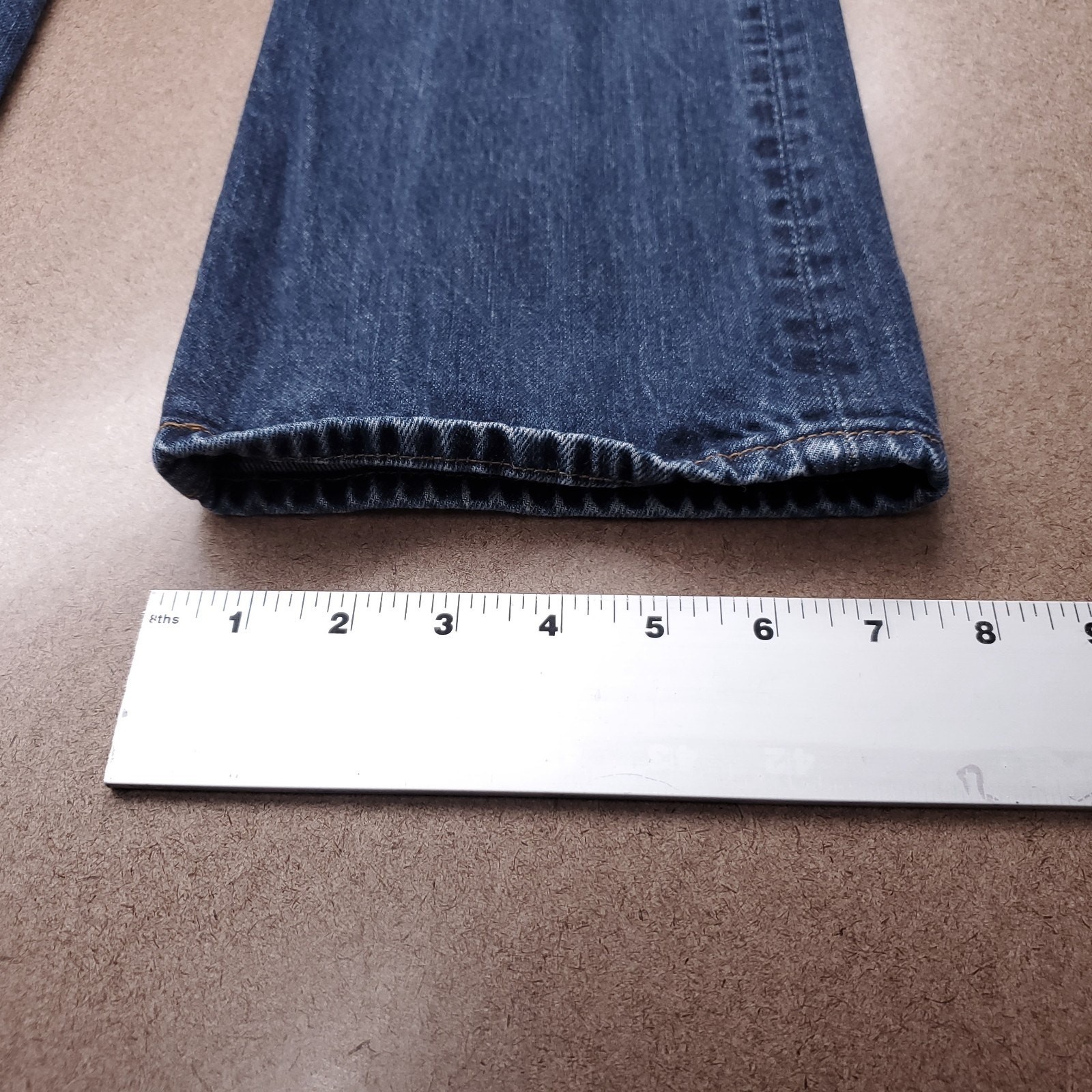 Gap 1969 Standard Jeans Mens 28×30 Blue Dark Wash Straight Leg Preppy Classic