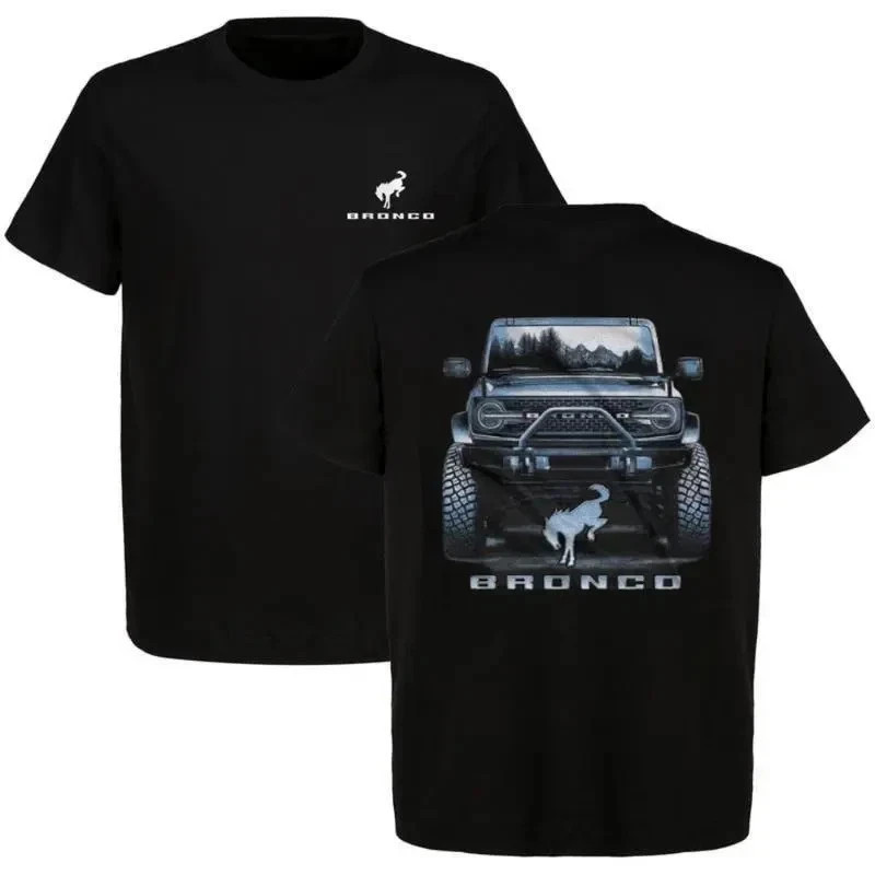 Ford Bronco T-Shirt, Mountain Reflection, Bronco Badge Graphic Shirt