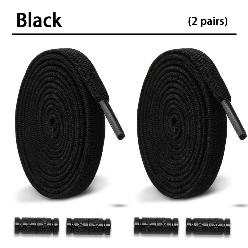 No Tie Elastic Shoelaces Without Tying Sports Shoe Laces for Sneakers Colorful C
