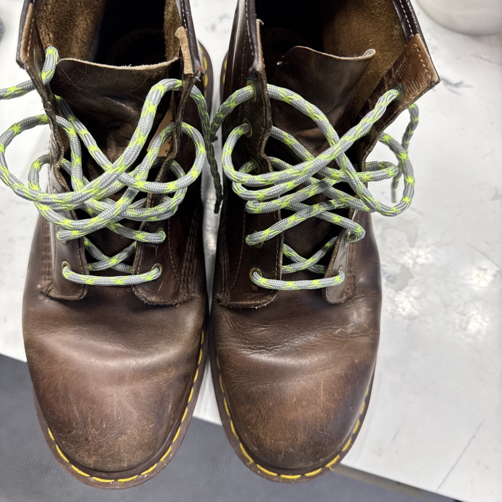 Vintage Dr Martens 101 6 Eye Combat Boots Men’s Size US 12 UK 11 Brown