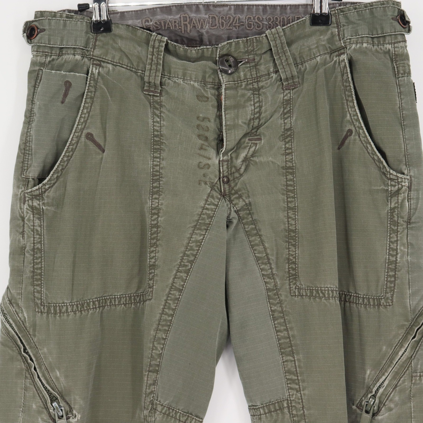 G Star Raw New Marker Pant Size 33×32 Olive Green Straight Men’s Cargo Pants