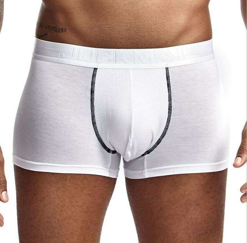 6 Pack- Mens Jockmail Boxer Trunks Sexy U Pouch Shorts Underwear. Ships from USA
