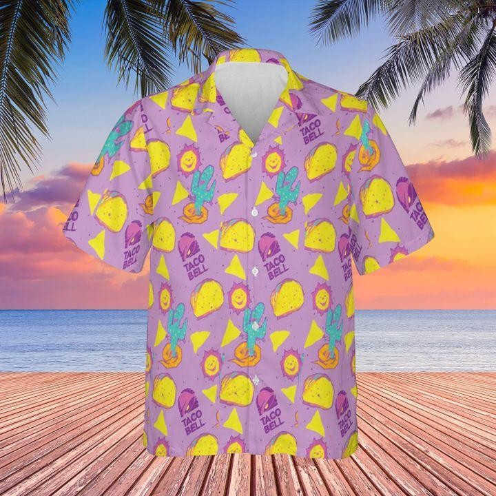 Taco Bell Unisex Adult, Tropical Hawaiian Shirt, Aloha Party