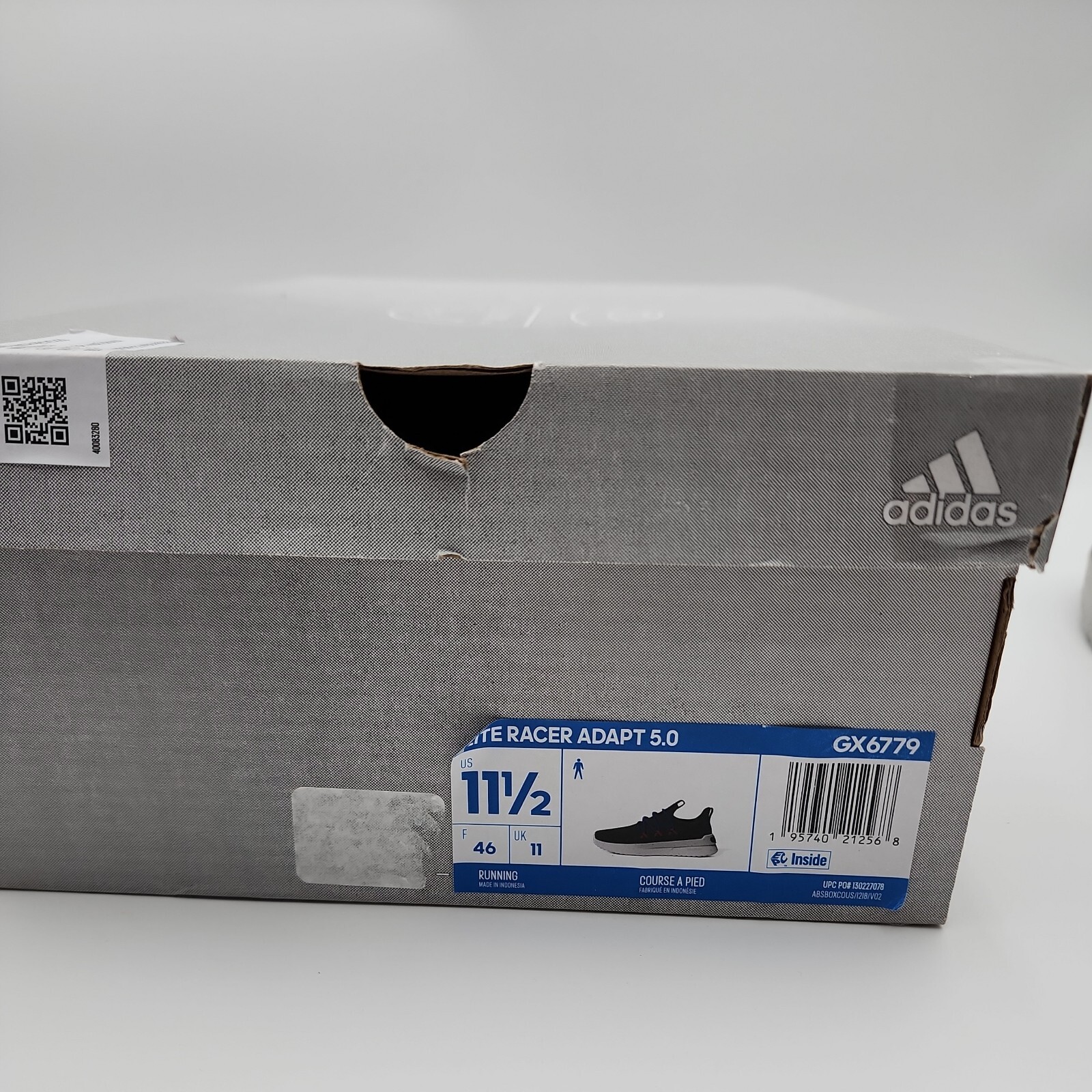 Adidas Lite Racer Adapt 5.0 Men Athletic Sneakers Olive Running GX6779 Size 11.5