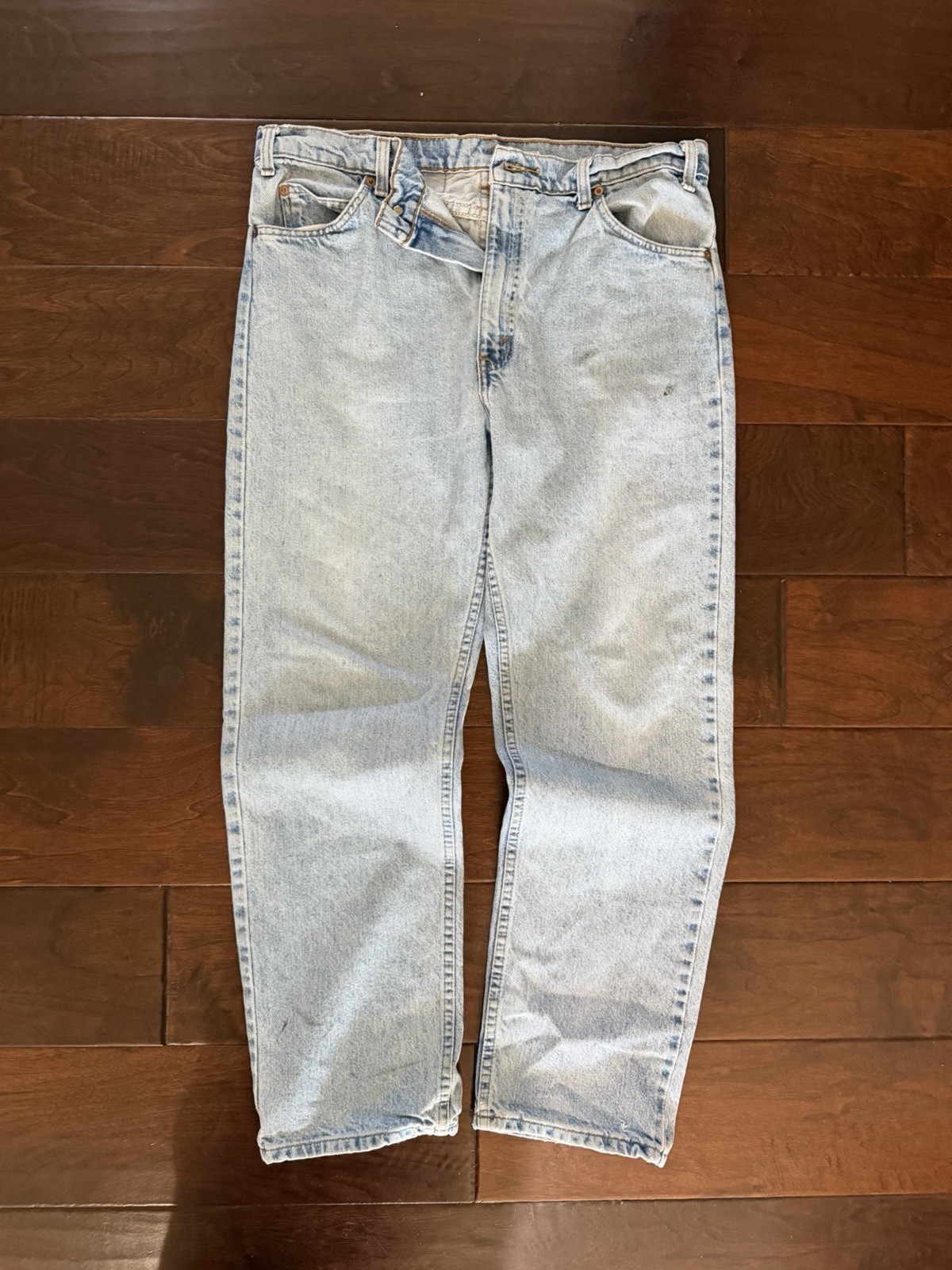Levi’s Vintage Light Wash Straight Denim Jeans 90s 505 Series Men