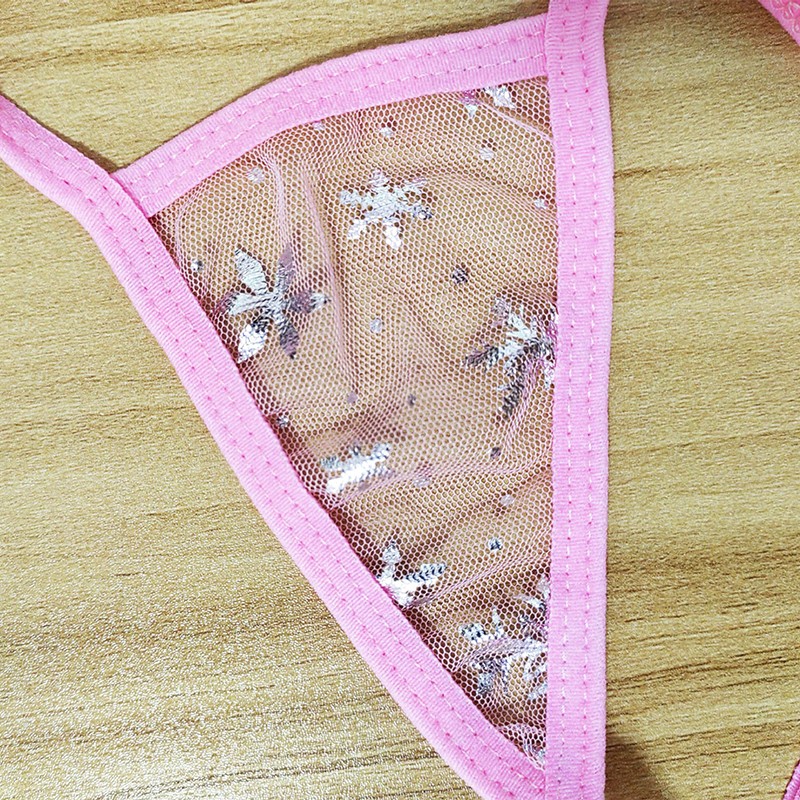 5 Pack Lot Sexy Womens Mesh See Through Panties G string Thong Tanga Micro Brief