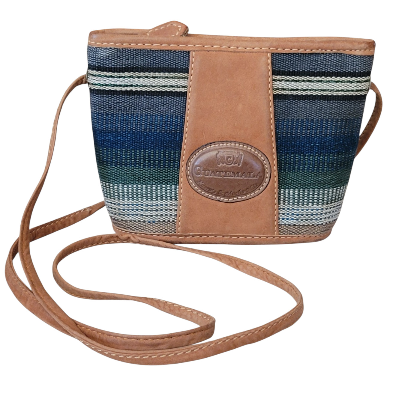 Crossbody Canvas and Leather Boho Travel Companion Lightweight Pouch NEW