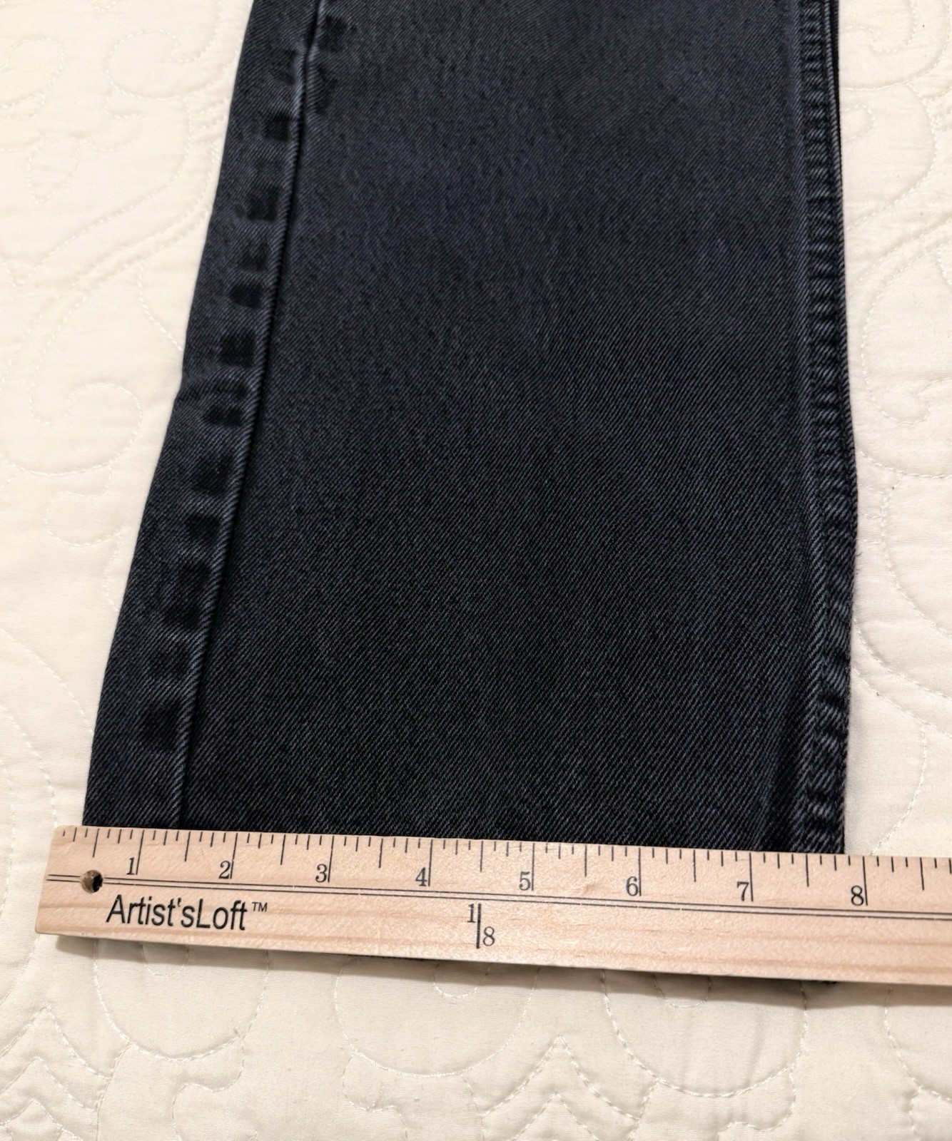 Levi’s 505 Men’s Jeans Black Regular Fit Straight Leg Denim Size W32 L29 *READ