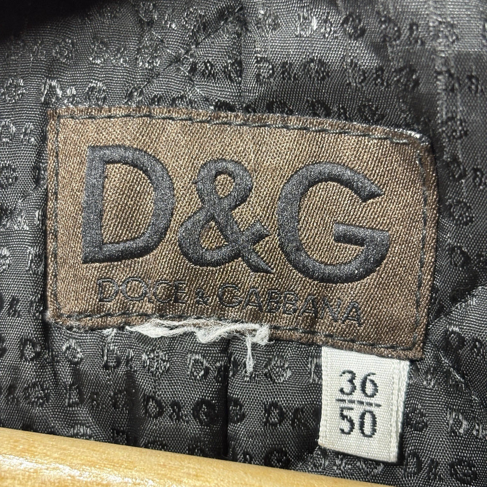 Designer DOLCE & GABBANA Men’s D&G Multi Zippers Leather Biker Jacket 50 Vtg 90s