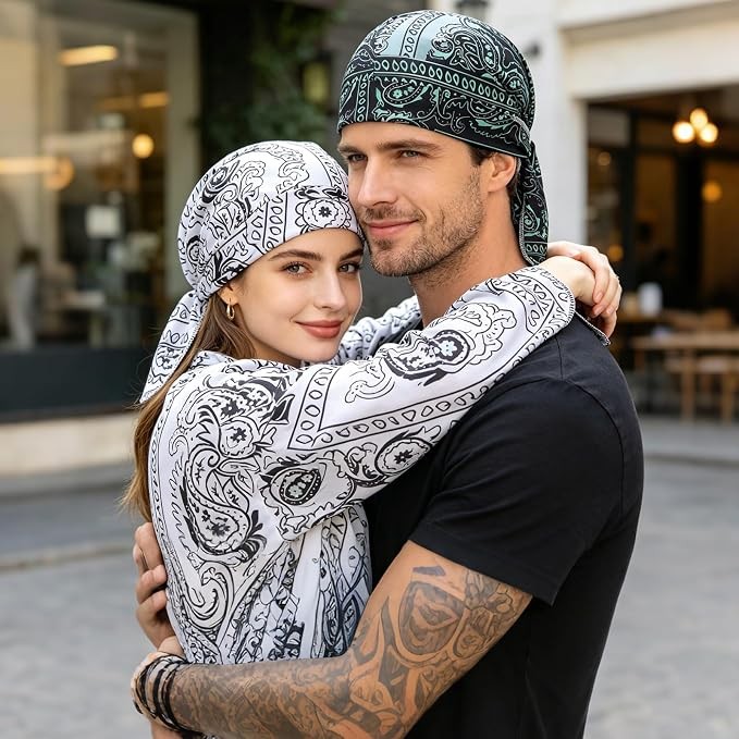 6PCS Paisley Cooling Headscarf Cap elastic cycling sports cap cooling head sc…
