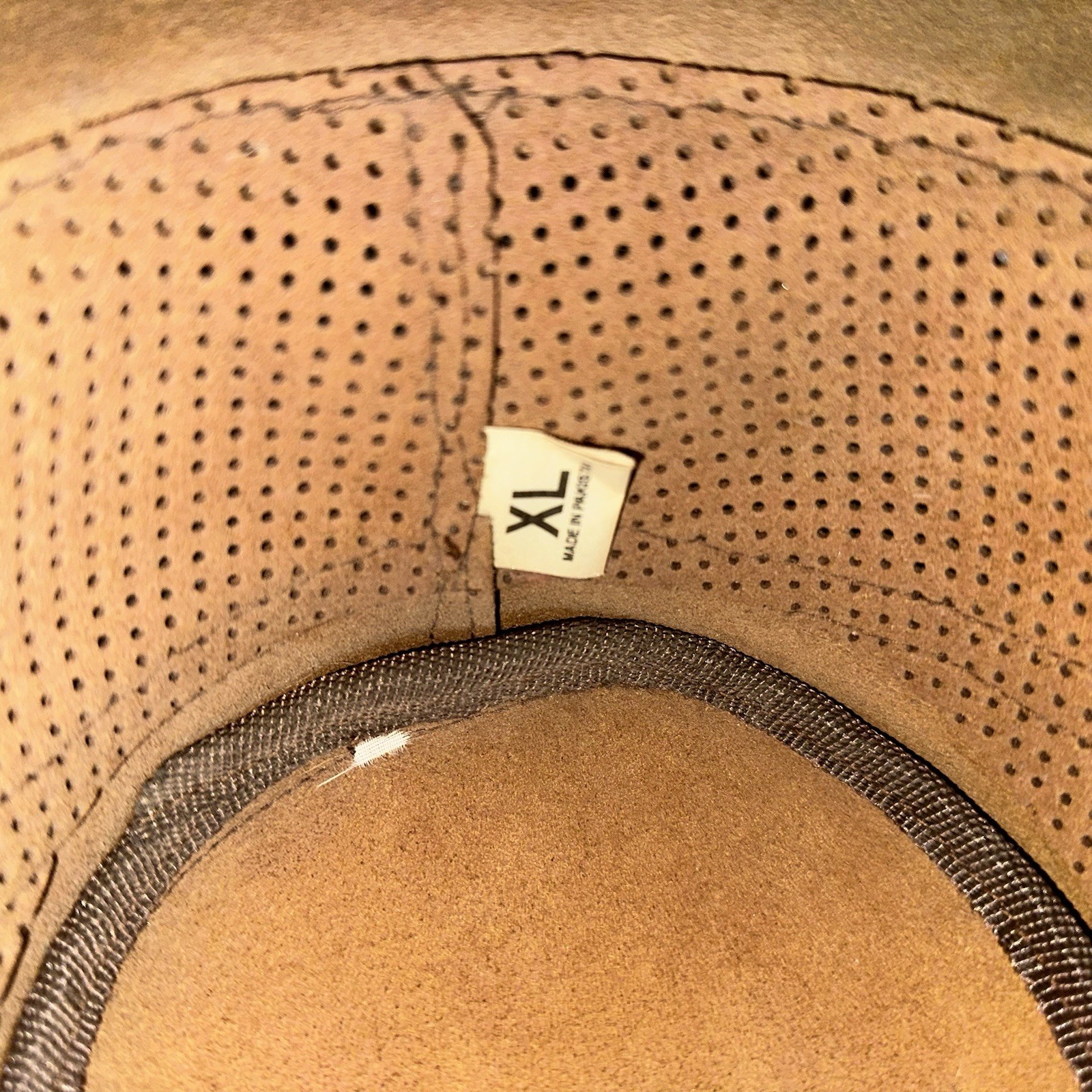 Wrangler Safari Outback Cowboy Hat, PU Leather w/Mesh Crown XL