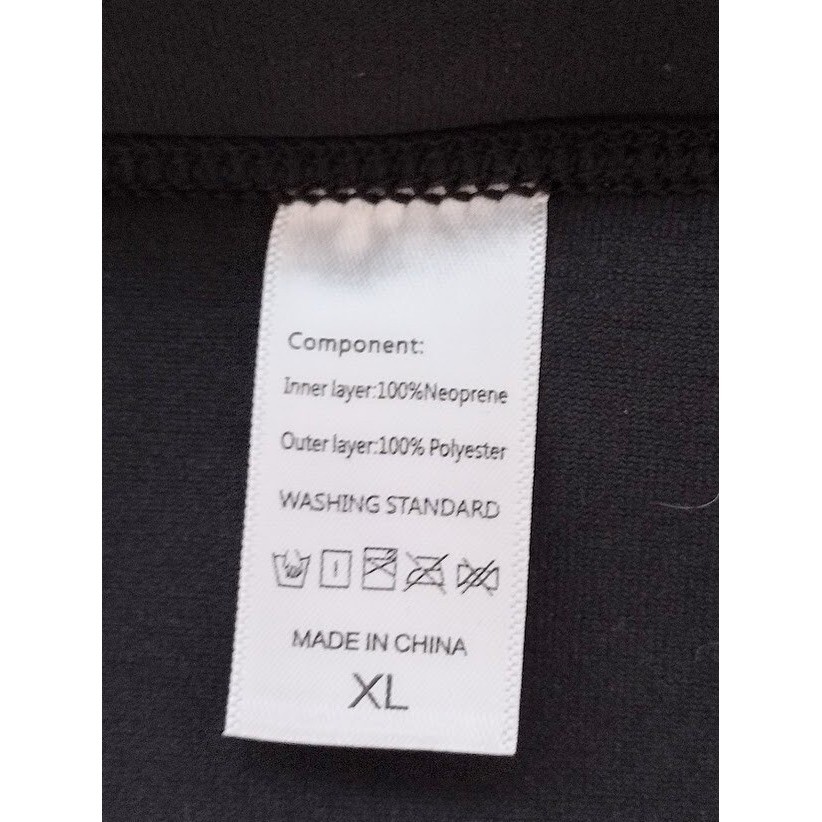 Neoprene Waist Trainer Vest Zipper Adjustable Belt Women XL Black Body Shaper