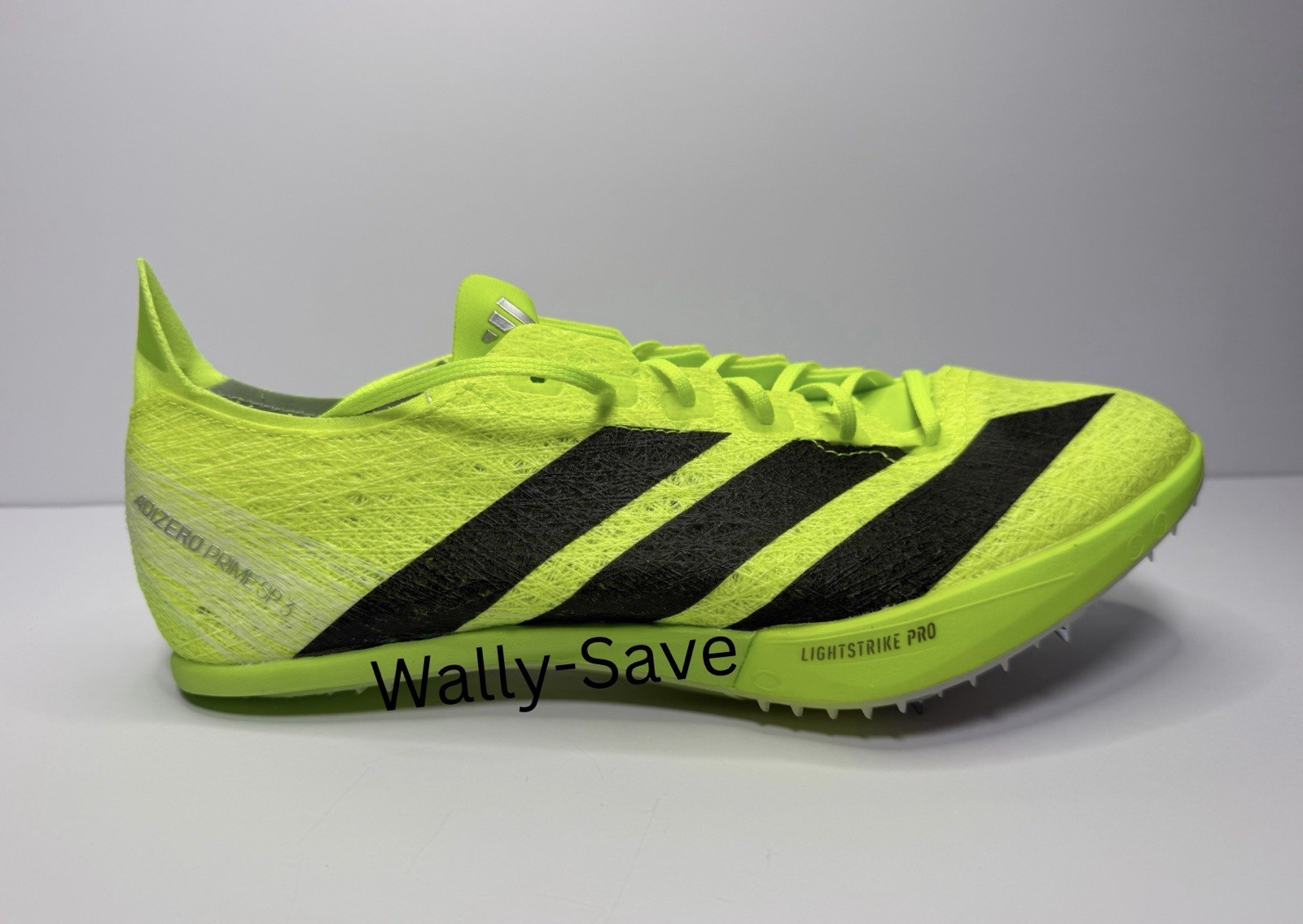Men’s Size 9 / Women’s 10 – adidas Adizero Prime SP 3 Strung Lucid Lemon Black