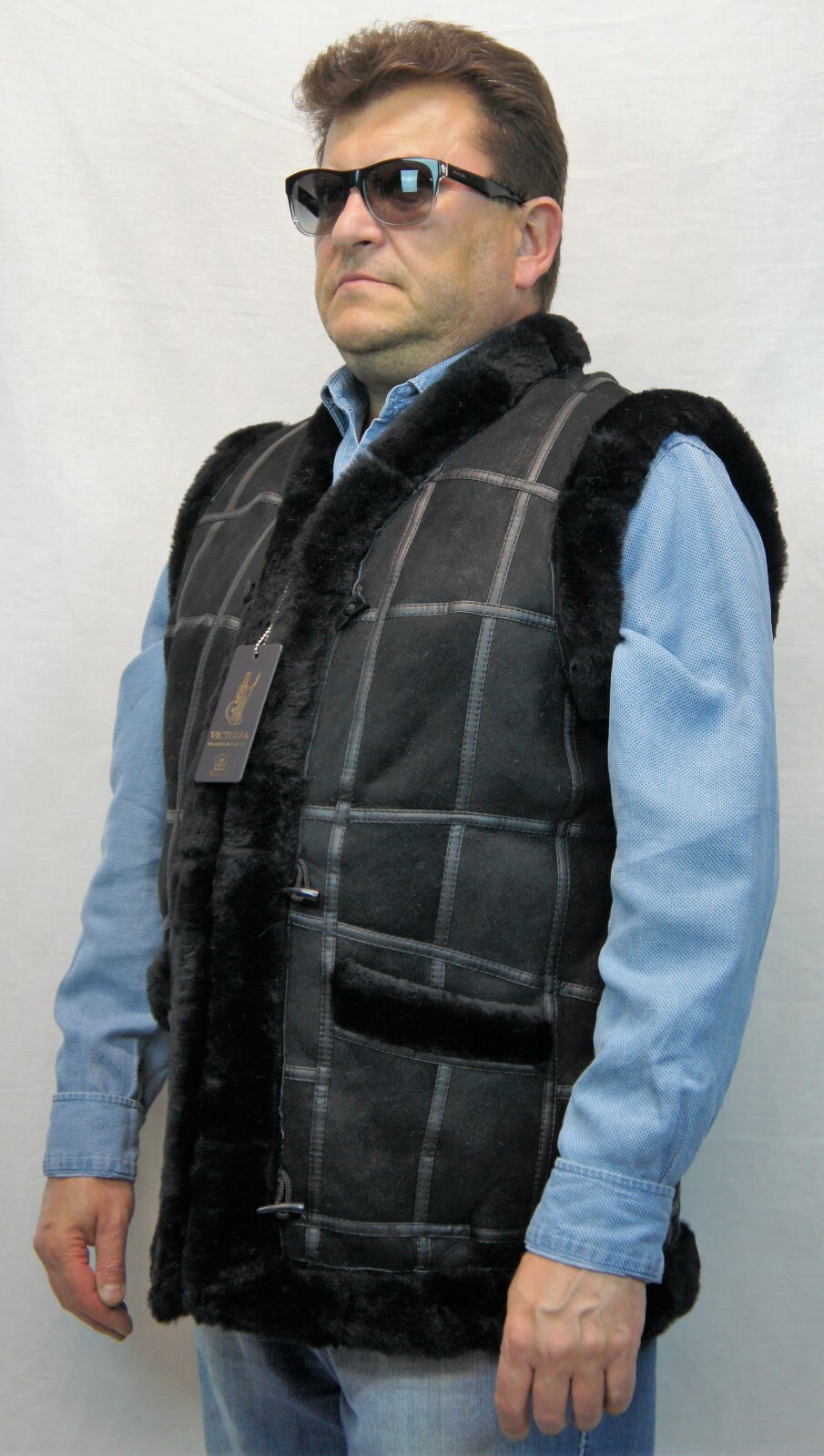 UNISEX 100% REAL SHEEPSKIN SHEARLING LEATHER Fur Vest 10 Colors Men Women S-6XL