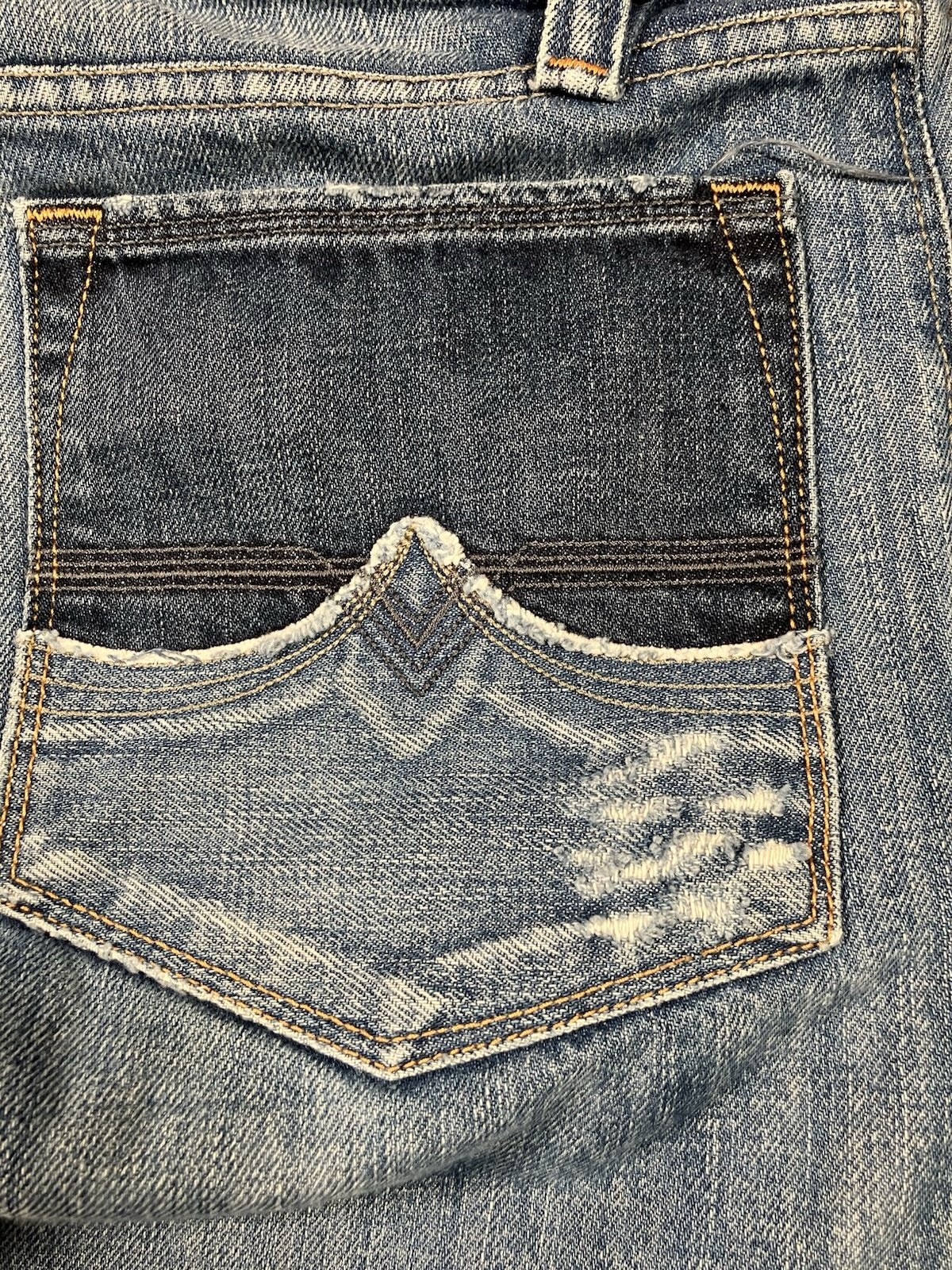 Diesel ZAF 796 Flared Leg Button Fly Denim Jeans Waist 32X30 (cut To 26)