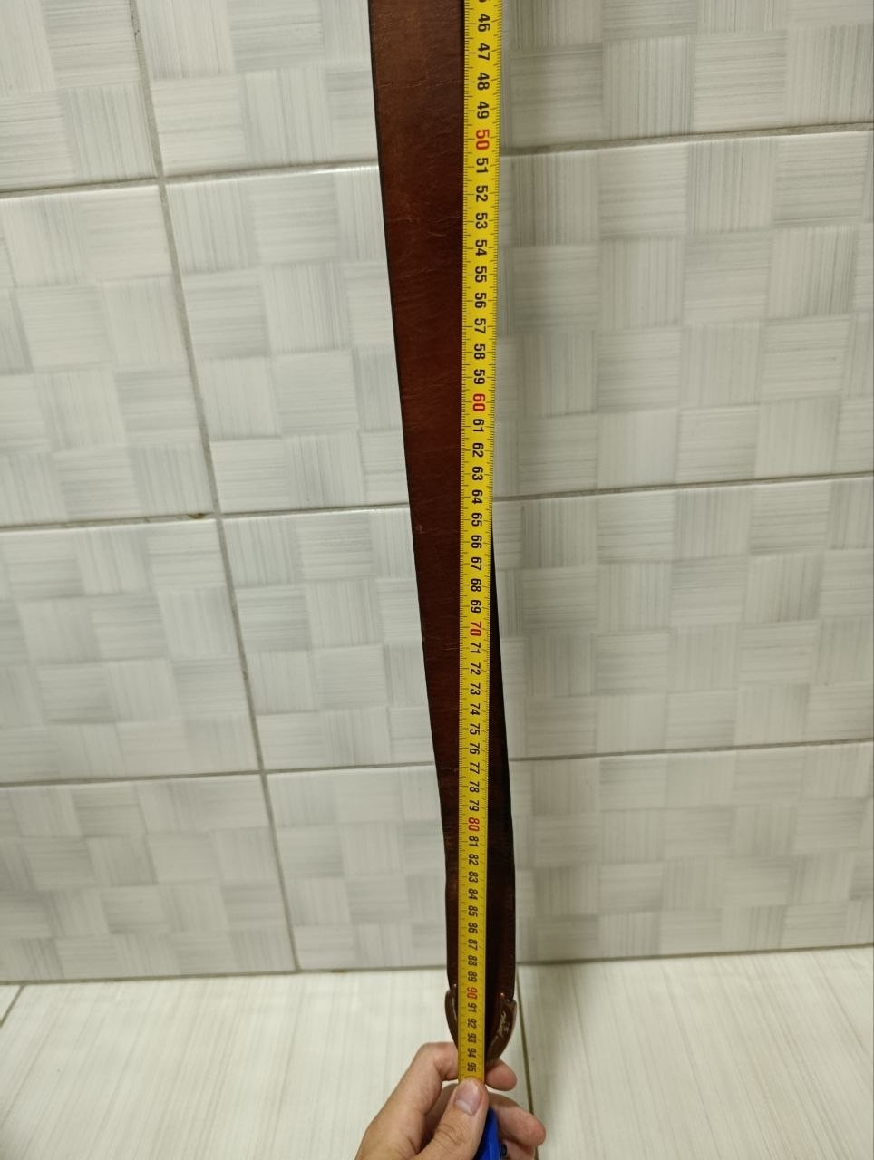 Vintage Levi’s Genuine Leather Belt Brown Made in Italy Real Leather