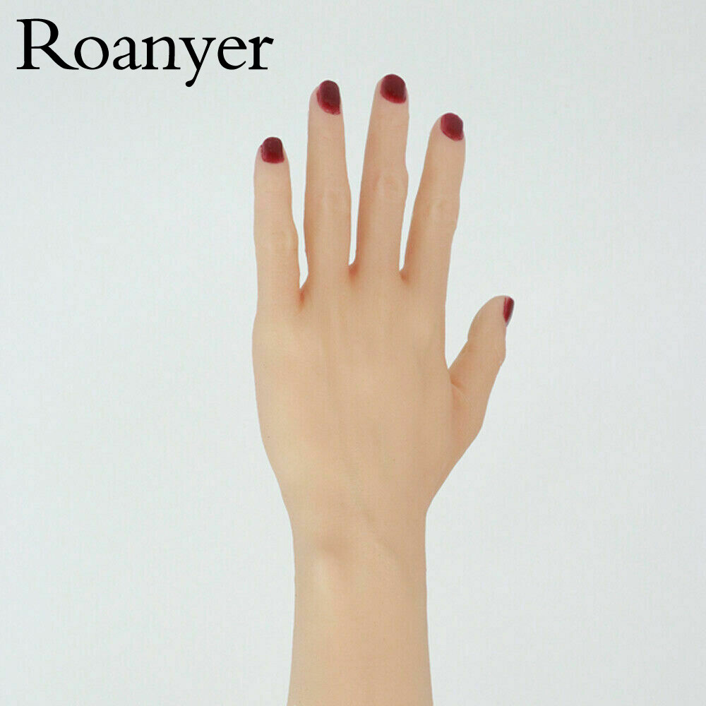 Roanyer Realistic Silicone Female Gloves Hand for Crossdresser DragQueen