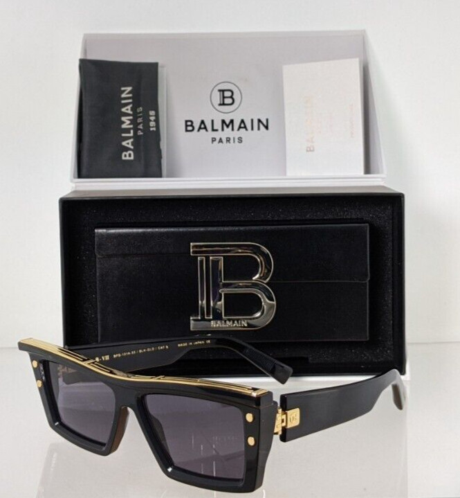Authentic Balmain Sunglasses B-VII BPS 131A 55mm Black Japan Frame