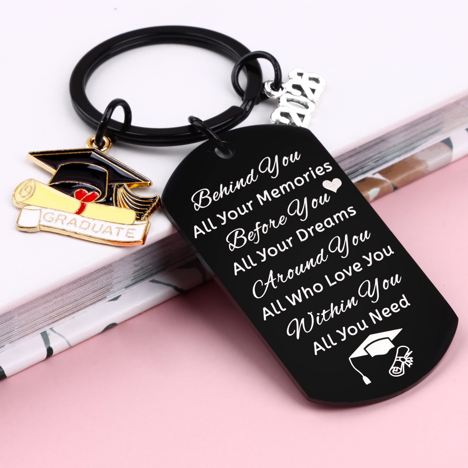 2026 Graduation Gift for Him Her Class of 2026 Graduation Keychain, Inspirat…