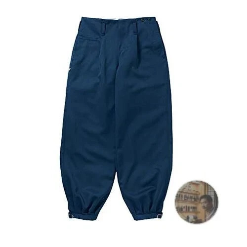Toraichi Workwear Long Nikka Pants 3920-414 Mini Herringbone Navy 82cm