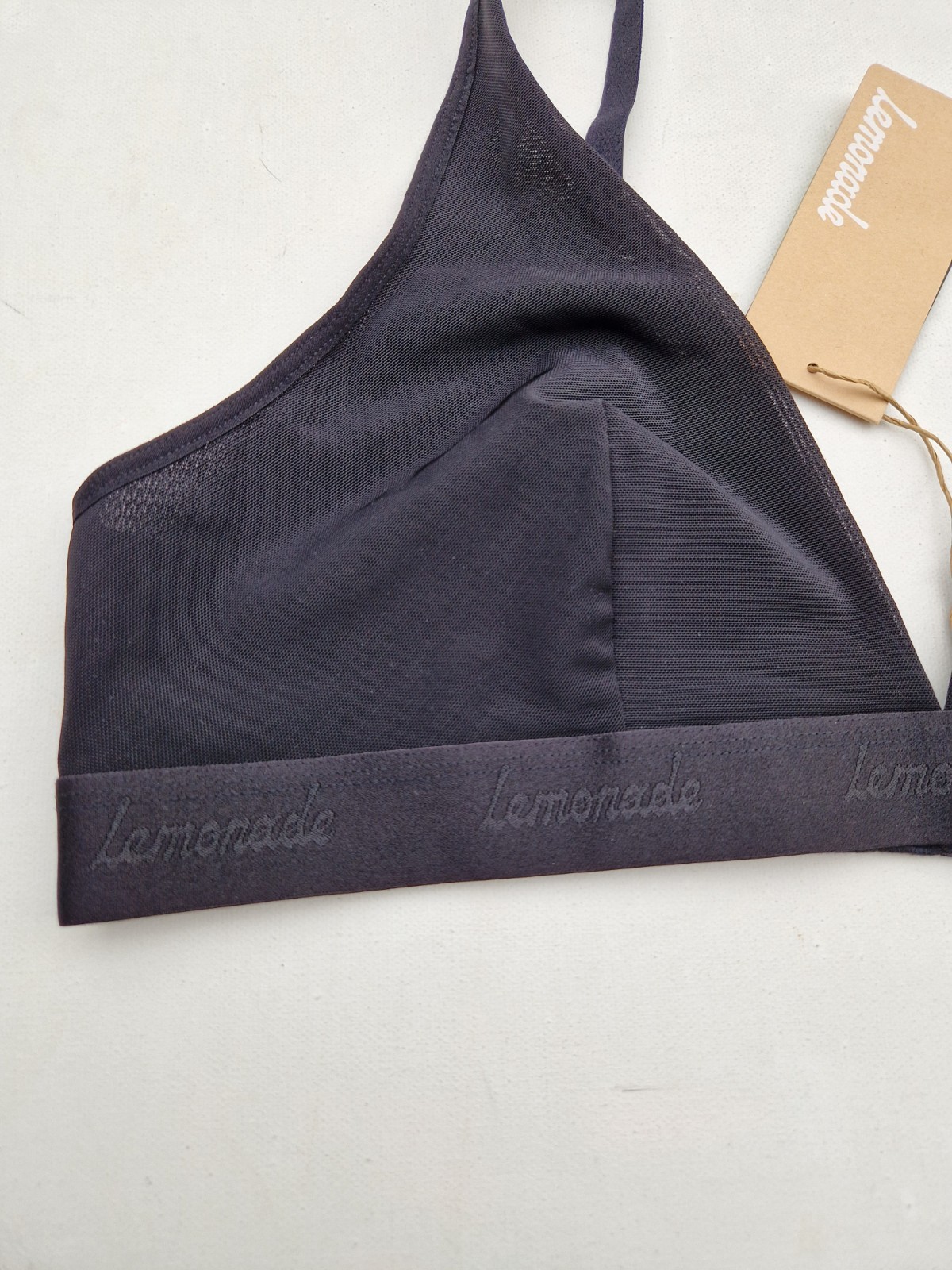 Lemonade Dolls So Soft Mesh Bralette Bra Ultimate Comfort Bra Black Size 40 A-D