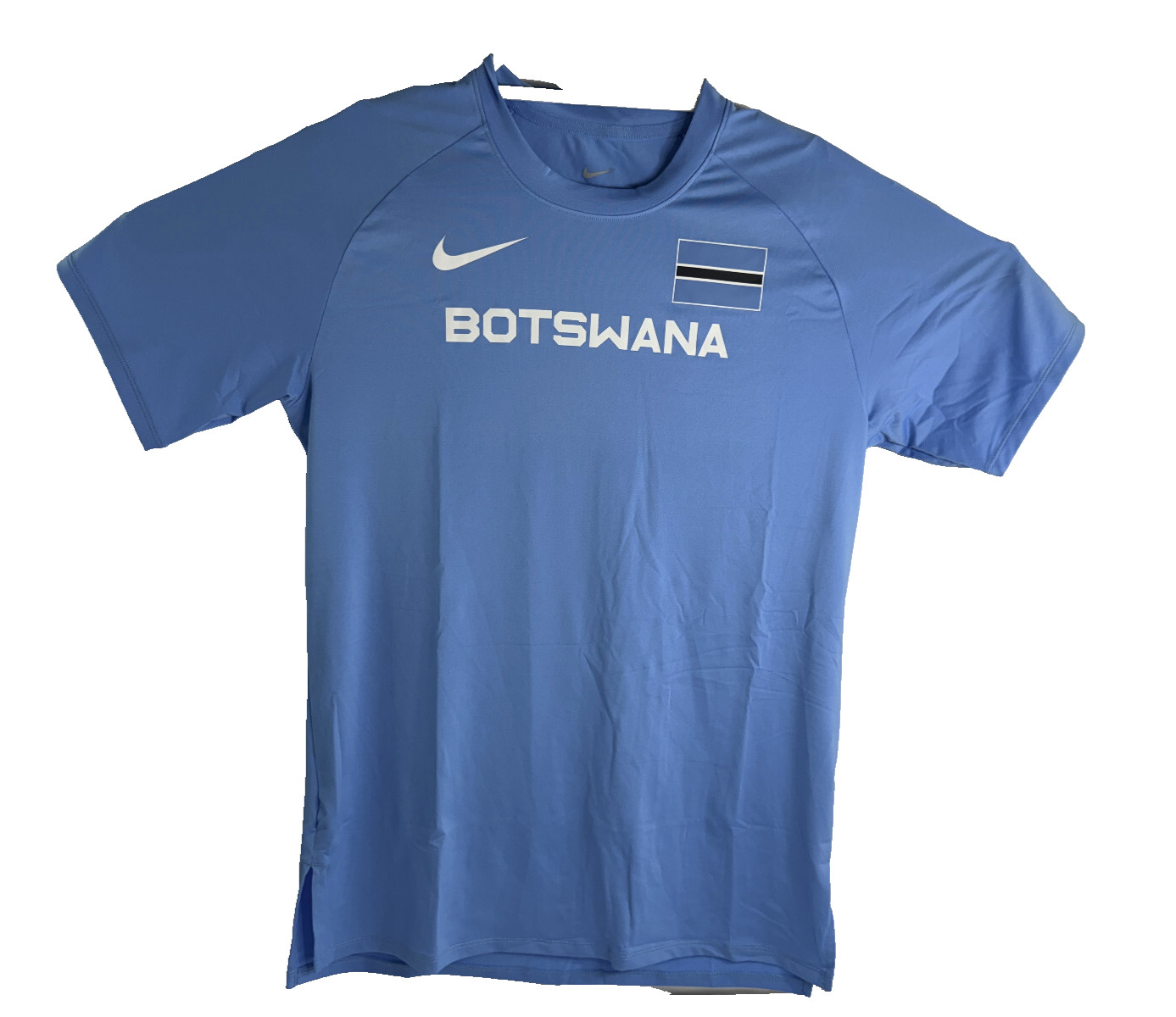 Nike DRI-FIT Pro Elite Botswana Running Shirt Blue Men’s Size Medium CI5908-412