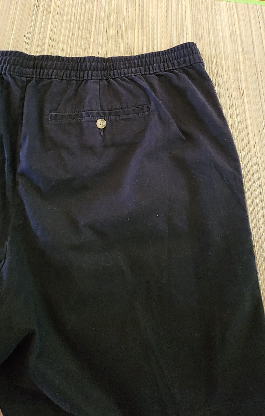 George Black Elastic Waist Drawstring Shorts Men’s 2XL (44-46) Pre-owned EUC