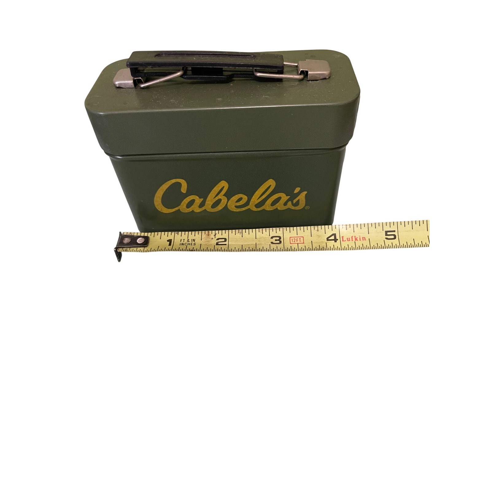 Cabelas 4 inch Ammo Can 200 Cartridges 762 MM Metal Storage Box With Handle