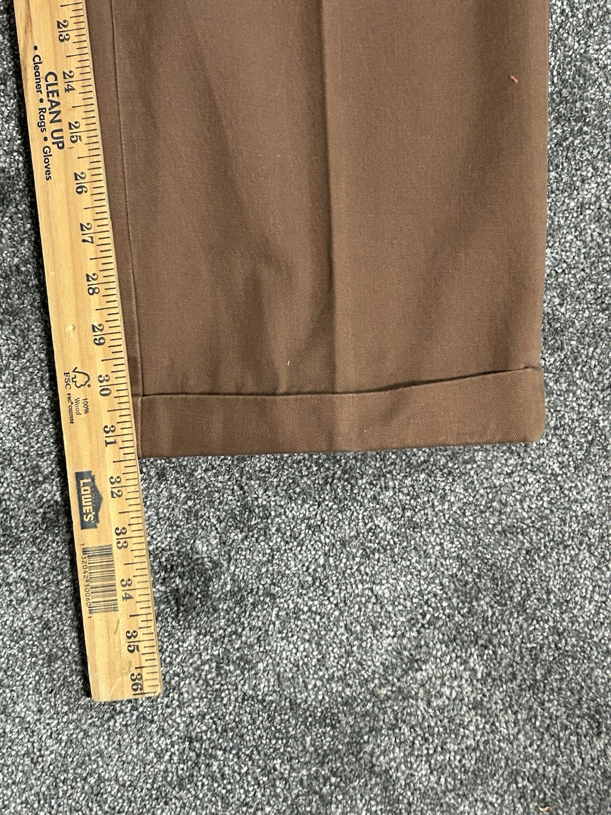 36×32 Brown Bills Khakis Made in USA