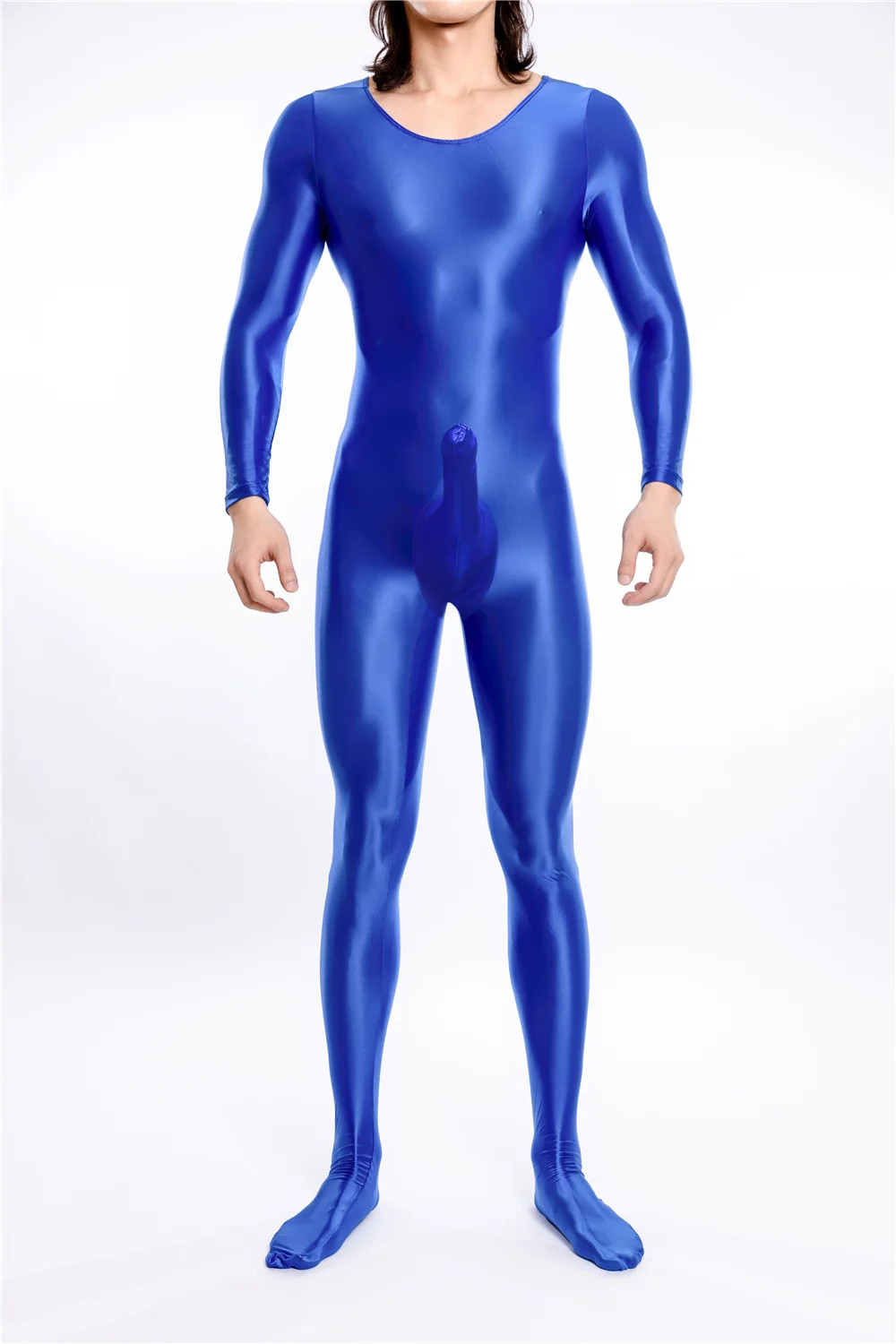 Bodysuit Shiny Oil Glossy Body Stocking Sheath Tights Night Club Wear Jumpsuits