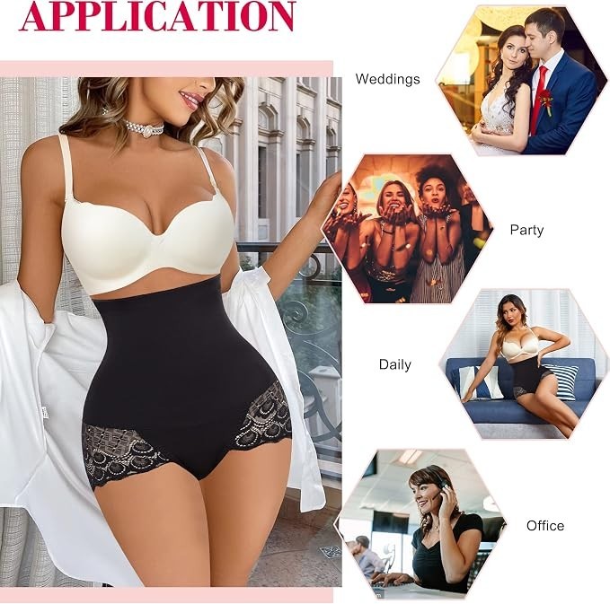 Women Body Shaper High Waist Butt Lifter Tummy Control Panty Slim Waist Trainer